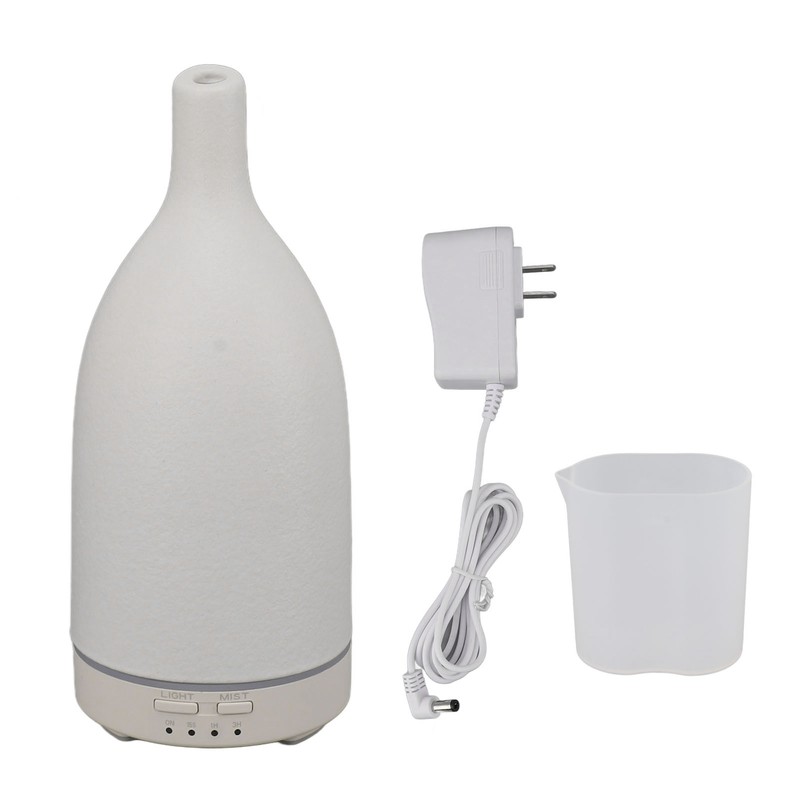 Ceramic Essential Oil Diffuser Ultrasound Aromatherapy Diffuser Quiet Waterless Auto