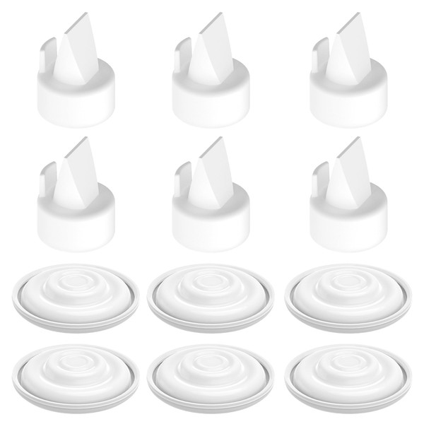 KAIYIV 6pcs Duckbill Valves & 6pcs Membranes for Spectra Breast