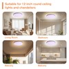 CASAZEN 12" Ceiling Light Cover, 1 Pcs Flush Mount Light