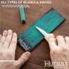 HUTSULS Leather Strop Honing Sharpener Knife Chisel Stropping Polishing Compound