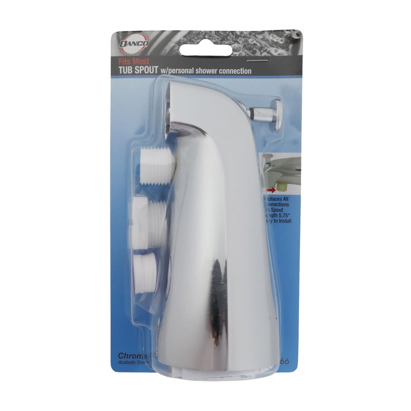 DANCO Diverter in Chrome 89266 Universal Tub Spout with Handheld
