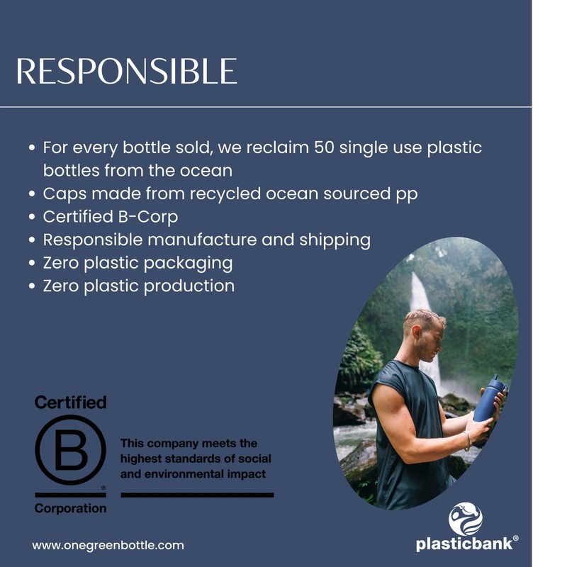 BOTL Epic Stainless Steel Water Bottle, Leak Proof Straw Lid,