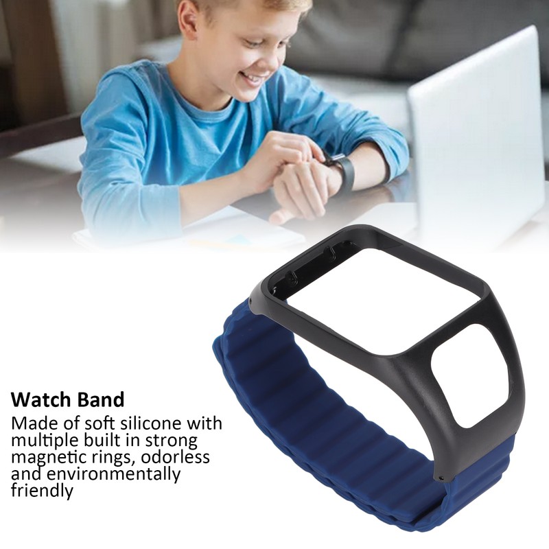 Silicone Magnetic Watch Band Watch Replacement Strap Adjustable Watch Wristband