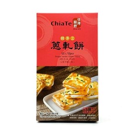 ChiaTe Nougat Cracker Green Onion Cookies, Nougat Sandwich Biscuits, Crispy Onion Biscuits Combined with Soft and Chewy Nougat, Taiwanese Specialty Snacks, Handmade Asian Dessert Snacks (12pcs/180g, Imported from Taiwan)