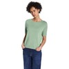 Street One Women's Short Sleeve Jumper, Milky Green Mel., 42