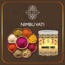 Vedik Sattva Natural Nimbu Vati | Homemade Indian Taste | 3.52 OZ (100 gm) | PACK OF 1