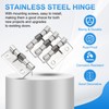 PATIKIL 2 Pcs Spring Loaded Hinges, 1.5" 304 Stainless Steel