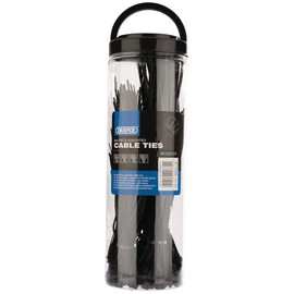 Draper 90734 Assorted Cable Ties (650 Piece), Clear