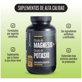 Citrato De Magnesio  Citrato De Potasio - 240 Cpsulas  Citrate Magnesium  Potassium Citrate  Duo Perfecto                                             