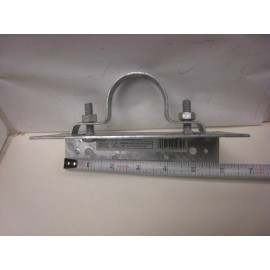 EVERBILT WOOD FENCE TO ROUND STEEL POST  ADAPTER BRACKET: 1-7/8" Adjustable GALV