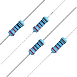 California JOS California JOS 100pcs 220 ohm Resistor 1/4w (0.25 Watt) 1% Tolerance Metal Film Fixed Resistors, Over 189 Multiple Values of Resistance Optional (220 ohm, 220 R, 220 )