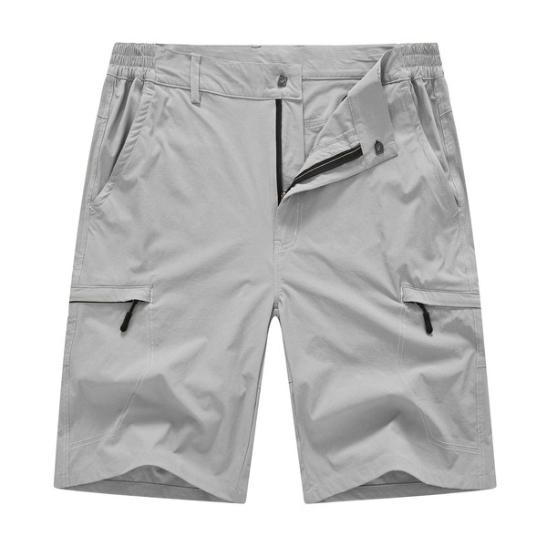 BASUDAM Men's Cargo Hiking Shorts Stretch Quick Dry Lightweight Work