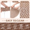 Dunzy Waffle Bath Mat Set of 2 Boho Bathroom Rugs
