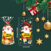 idolpack Christmas Treat Bags, 60 Pack Christmas Cellophane Treat Bags,