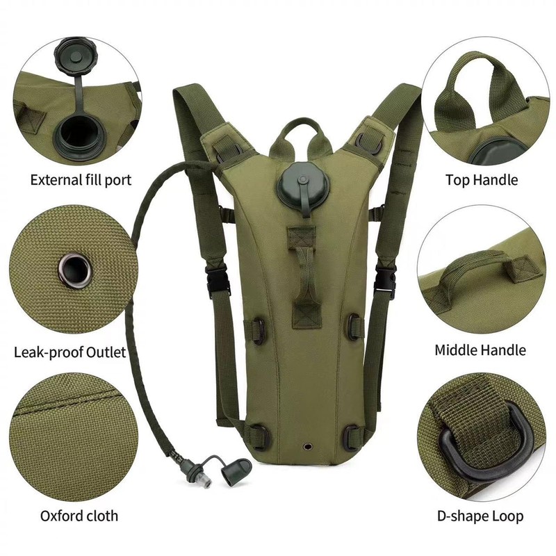 DuDuZui Hydration Backpack with 3L Hydration Bladder, Water Bladder with