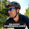 DioKiw 3PACK Sports Polarized Sunglasses for Men Cycling Running Fishing