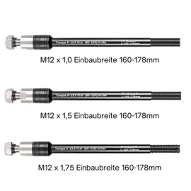 Liebdorf® Thru Axle Bicycle Trailer - M12 Adapter for All Lengths - Bicycle Trailer Coupling - Bicycle Thru Axle Adapter (M12 x 1.75)