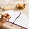 Braveriky Elegant Funeral Guest Book, 9 x 7.5 pulgadas, morado