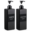Segbeauty Shampoo Bottle, Dispenser, Refill Bottle, Set of 2, 16.9