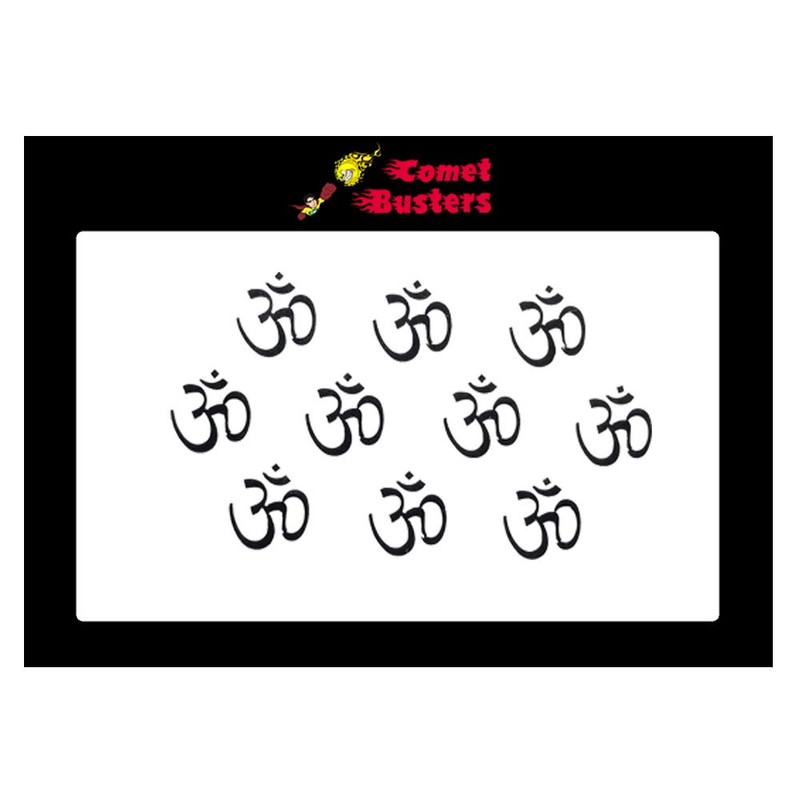 Comet Busters Black Traditional Om Bindi