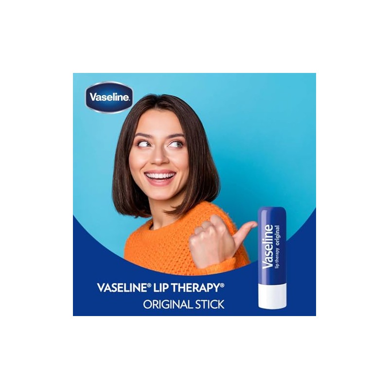 Vaseline- Lip Therapy Original, humectante de labios de acción rápida