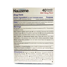 Nauzene Chew Tabs Size 40ct (Pack of 5)