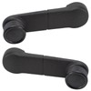 TRQ Metal Reinforced Window Crank Handle Set Black Compatible with