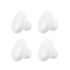 JUSTMAE 4 PCS Cabinet Knobs, Ceramic Round Mushroom Drawer Knobs