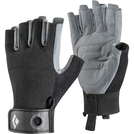 Black Diamond Crag Half-Finger Gloves - Black, Large