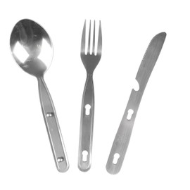 Bo-Camp 3-Piece Cutlery Set for 1 Person Stainless Steel