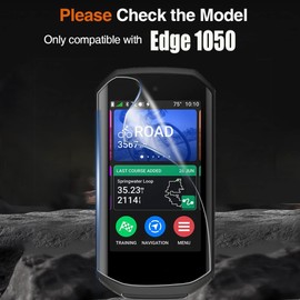 Lamshaw Compatible for Garmin Edge 1050 Screen Protector, [6 Pack] Full Coverage TPU Clear Film Compatible for Garmin Edge 1050 (6 Pack)