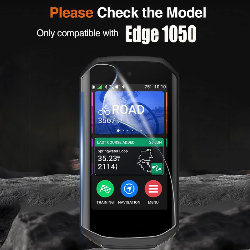 Lamshaw Compatible for Garmin Edge 1050 Screen Protector, [6 Pack]