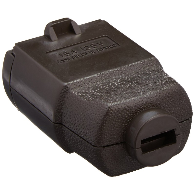 Leviton Polarized Straight Blade Swivel Triple Cube Tap Cord Connector,