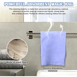 Miracle Shammy Cloth, Super Absorbent Cleaning Cloth Multi-Purpose Non-Woven Cleaning Towels for Home Kitchen Bathroom Car Pet Stains(8 Pack)