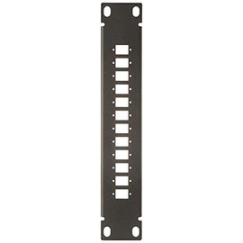 Delock 10 Inch Fibre Optic Patch Panel 12 Port for SC Simplex/LC Duplex 1 HE Black