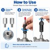 Lubrication Fitting Unclogger for Maintenance – Manual Metal Threaded Service