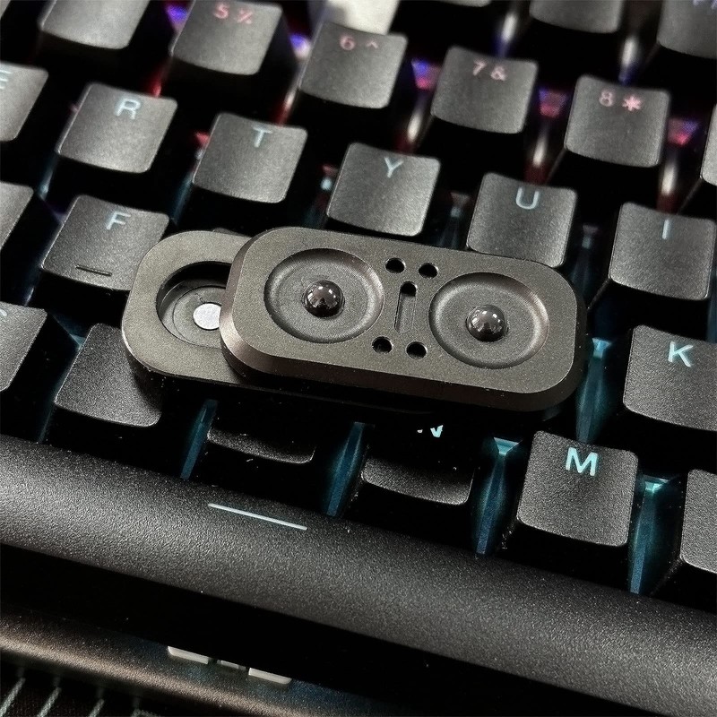 Stainless Steel Owl Fidget Rotate Slider EDC Adult Metal Fidget