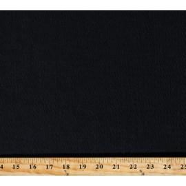 Pre-Smocked Jersey Knit Black Shirred Lightweight 2-Way Stretch 50" Wide Polyester/Spandex Fabric by The Yard (122886)