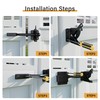 WINSOON Self Locking Fence Gate Latch for Wooden Fence Heavy