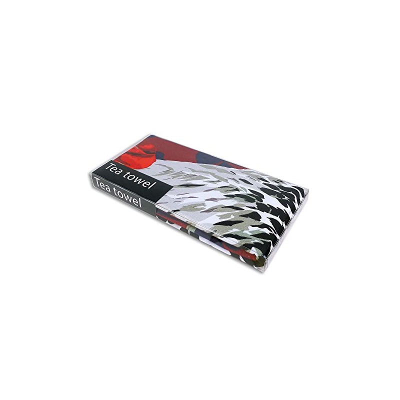 Leslie Gerry Rooster Design Tea Towel