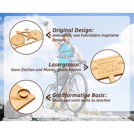 Giftota Money Gifts Birthday, Bicycle Decoration, Bicycle Gifts Made of Wood, Money Gift for Cyclists Men Women