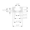 POWERTEC 71373 Double-Cut Profile Universal T-Track (48") W/Double Cut Profile