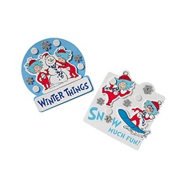Fun Express Dr. Seuss Winter Things Magnet Craft Kit - Makes 12