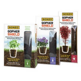 GONZO GOPHER SHIELD STEEL MESH PLANT PROTECTOR 24" X 28" 15 GAL *DISTRESSED PKG