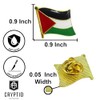 3 Pack Palestine Flag Pins - Metal National Palestinian Flag