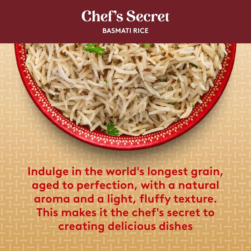 Royal Chef's Secret Basmati White Rice - Premium Extra Long