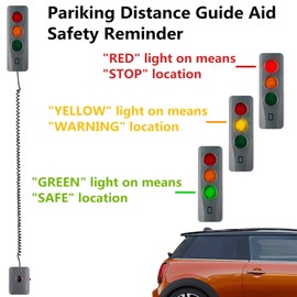 CICMOD Parking Assistant Sensor System for Home Garage, Car Park Assist LED Safe-Light Stop Indicators Beep Alerts