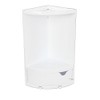 TGN Wall Corner Shower Shelf with Drawer 600 White