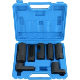 8milelake 7PCS O2 Oxygen Sensor Oil Pressure Sending Unit Master Sensor Socket Set 6 Point