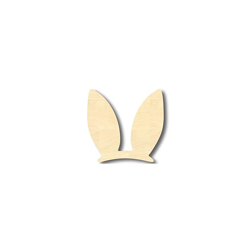 Unfinished Wood Easter Bunny Ears Shape Craft up to 46"